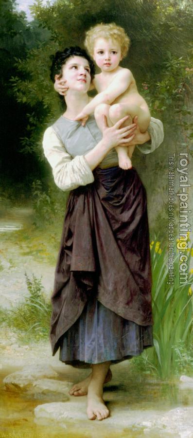 William-Adolphe Bouguereau : Frere et soeur, Brother and Sister